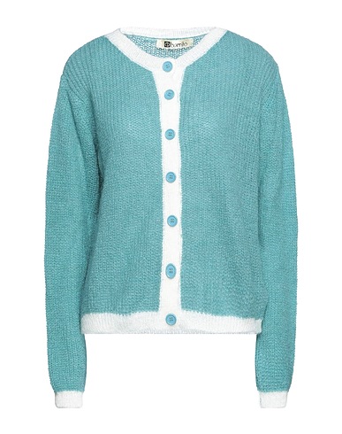 EBARRITO Cardigan Deep teal 50% Acrylic, 30% Polyamide, 10% Wool, 10% Mohair wool