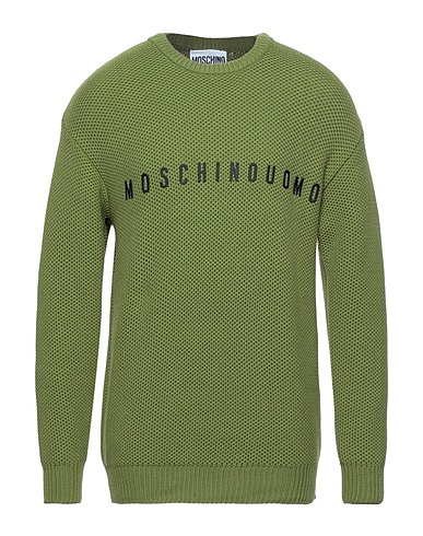 MOSCHINO Jumper Military green 67% Cotton, 33% Polyamide