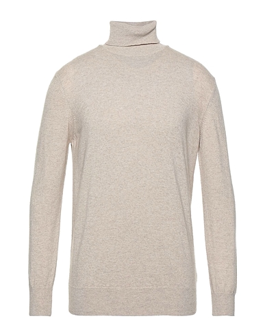 GIULIO CORSARI Polo neck Beige 40% Wool, 30% Viscose, 20% Polyamide, 10% Cashmere