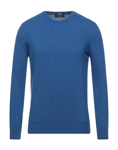GIULIO CORSARI Jumper Blue 40% Wool, 30% Viscose, 20% Polyamide, 10% Cashmere