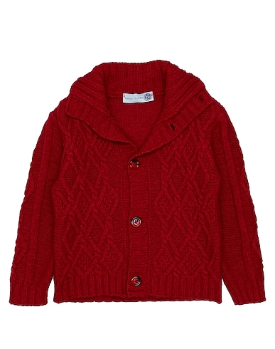 HITCH-HIKER Cardigan Red 47% Wool, 30% Viscose, 15% Polyamide, 8% Cashmere