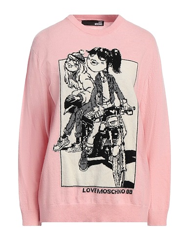 LOVE MOSCHINO Jumper Pink 80% Wool, 20% Polyamide