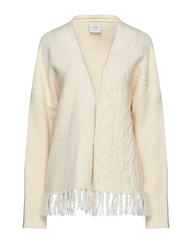 ALYSI Strickjacke Elfenbein 36% Polyamid, 32% Yakwolle, 32% Alpakawolle