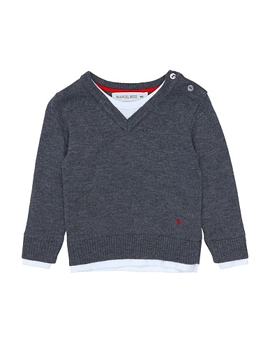 MANUEL RITZ Jumper Grey 35% Viscose, 35% Nylon, 30% Wool