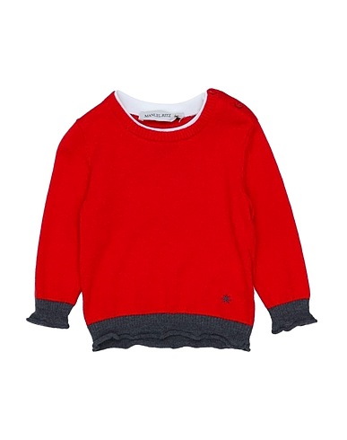 MANUEL RITZ Jumper Red 35% Nylon, 35% Viscose, 30% Wool