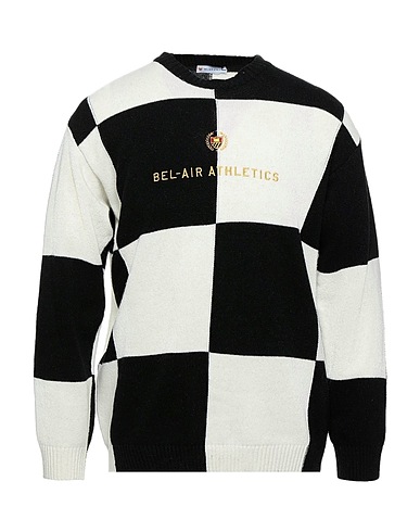 BEL-AIR ATHLETICS プルオーバー ブラック ウール 80% / ナイロン 20%
