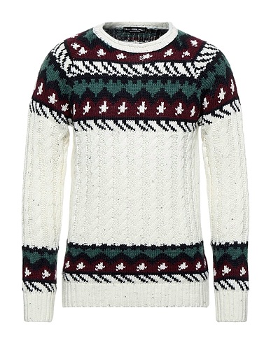 L.B.K. Pullover Avorio 60% Acrilico, 25% Cotone, 15% Lana