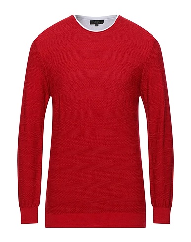 LIU •JO MAN Jumper Red 40% Viscose, 40% Acrylic, 20% Polyamide