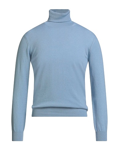 FILIPPO DE LAURENTIIS Cashmere blend Light blue 100% Cashmere