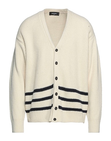 DSQUARED2 Cardigan Ivory 75% Alpaca wool, 25% Polyamide