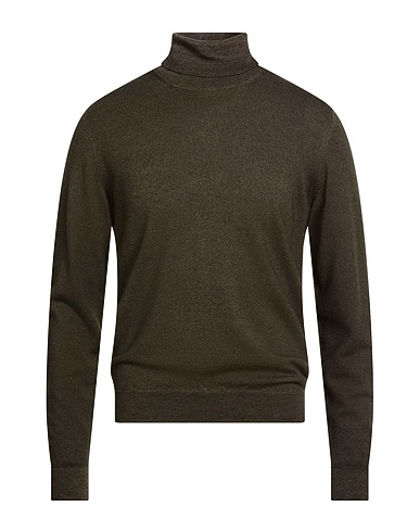 DRUMOHR Polo neck Dark green 100% Merino Wool