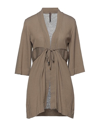 MANILA GRACE Cardigan Khaki 100% Cotton