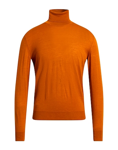 DRUMOHR Turtleneck Orange 50% Recycled wool, 35% Wool, 15% Silk