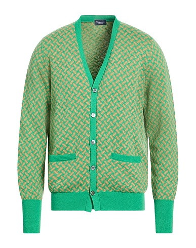 DRUMOHR Cardigan Green 100% Cashmere