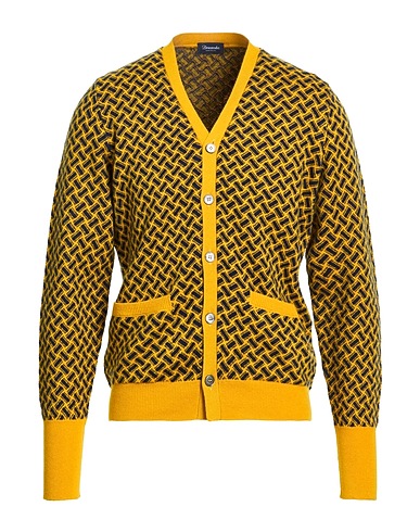DRUMOHR Cardigan Yellow 100% Cashmere