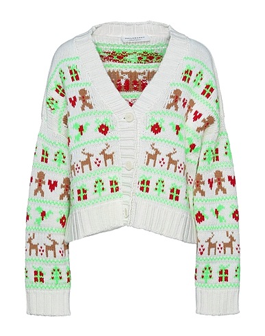 PHILOSOPHY di LORENZO SERAFINI Cardigan Blanc 51% Laine vierge, 49% Acrylique
