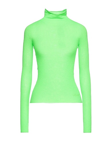 PHILOSOPHY di LORENZO SERAFINI Polo neck Lime green 70% Virgin Wool, 30% Cashmere