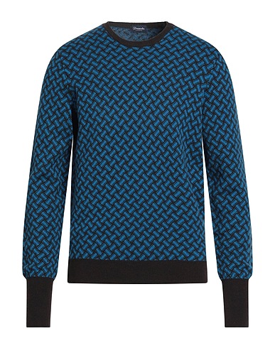 DRUMOHR Kaschmirpullover  Azurblau 100% Kaschmir