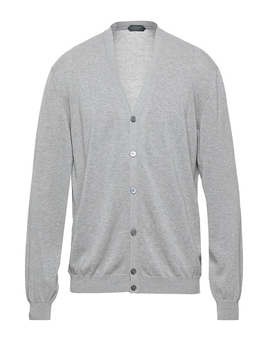 ZANONE Strickjacke Grau 100% Baumwolle