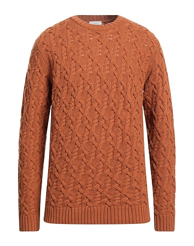 PAOLO PECORA Jumper Brown 100% Virgin Wool