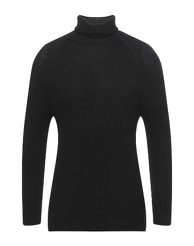 TRUSSARDI COLLECTION Polo neck Black 48% Acrylic, 26% Wool, 26% Viscose