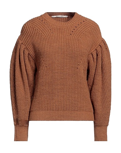 ANGELA DAVIS Pullover Cammello 75% Acrilico, 10% Viscosa, 10% Lana, 5% Lana di alpaca