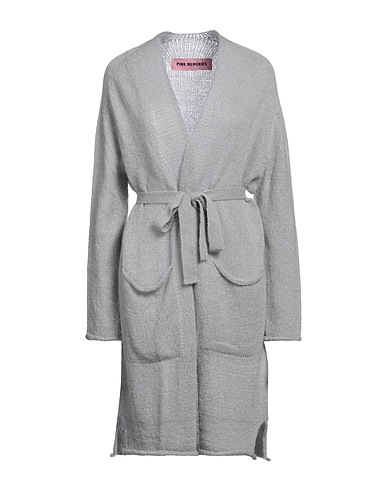 PINK MEMORIES Cardigan Light grey 36% Acrylic, 30% Mohair wool, 30% Polyamide, 4% Wool