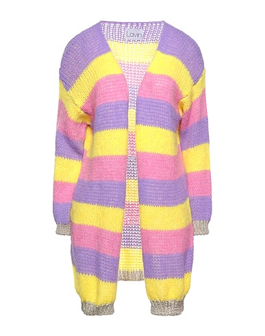 LAVIN Cardigan Mauve 57% Acrylic, 29% Polyester, 7% Wool, 7% Viscose