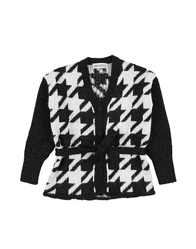 SIMONETTA Cardigan Black 36% Acrylic, 32% Polyamide, 27% Mohair wool, 5% Metallic fiber