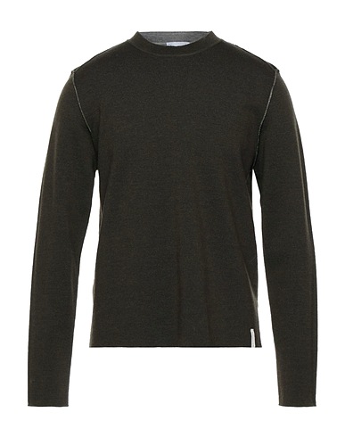 BROOKSFIELD Sweater Military green 100% Virgin Wool