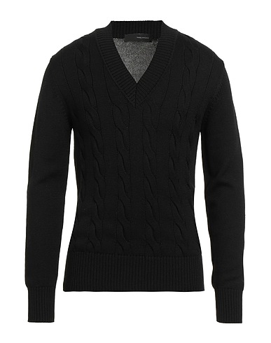 TAGLIATORE Sweater Black 100% Virgin Wool