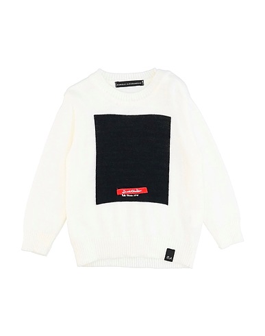 DANIELE ALESSANDRINI Jumper Ivory 70% Acrylic, 30% Wool