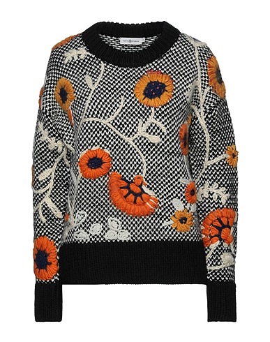 TORY BURCH Pullover Schwarz 100% Wolle, Alpakawolle, Mohairwolle, Andere Fasern