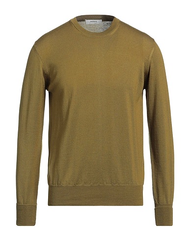 ALPHA STUDIO Jumper Military green 100% Merino Wool