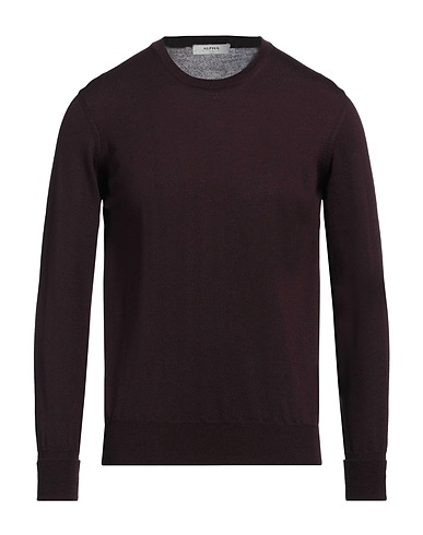 ALPHA STUDIO Sweater Plum 100% Merino Wool