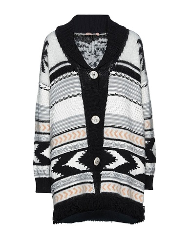 TWINSET Cardigan White 39% Wool, 38% Acrylic, 10% Polyamide, 9% Mohair wool, 4% Polyester