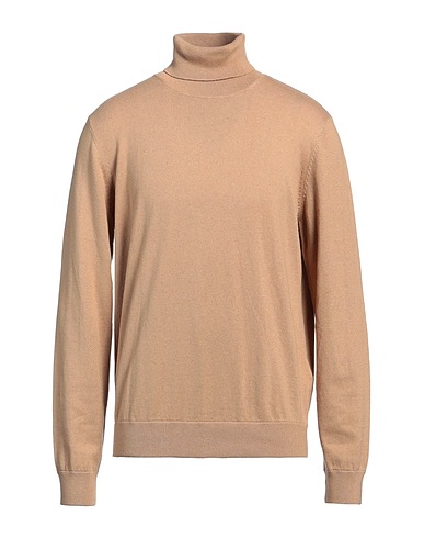 LIU •JO MAN Col roulé Camel 45% Coton, 30% Polyamide, 20% Laine, 5% Cachemire