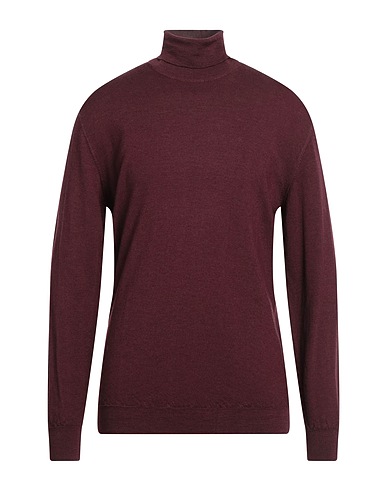 LIU •JO MAN Rollkragenpullover Bordeaux 45% Baumwolle, 30% Polyamid, 20% Wolle, 5% Kaschmir