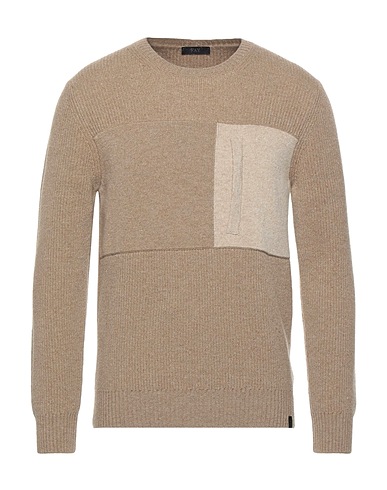FAY Jumper Khaki 100% Virgin Wool
