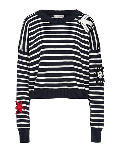 MCQUEEN Jumper Midnight blue 55% Wool, 45% Cotton