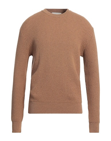 LUCQUES Pullover Kamel 35% Polyamid, 30% Viskose, 30% Wolle, 5% Kaschmir