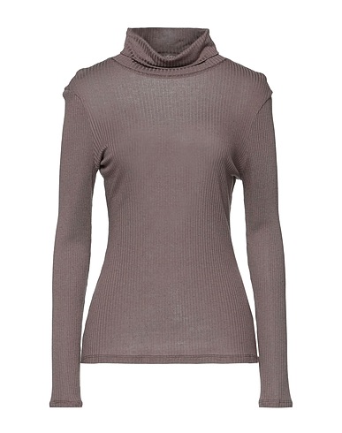 PUROTATTO Turtleneck Chocolate brown 90% Modal, 10% Cashmere