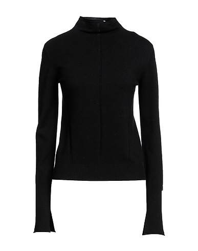 PATRIZIA PEPE Polo neck Black 50% Polyamide, 22% Acrylic, 18% Cotton, 5% Elastane, 5% Wool