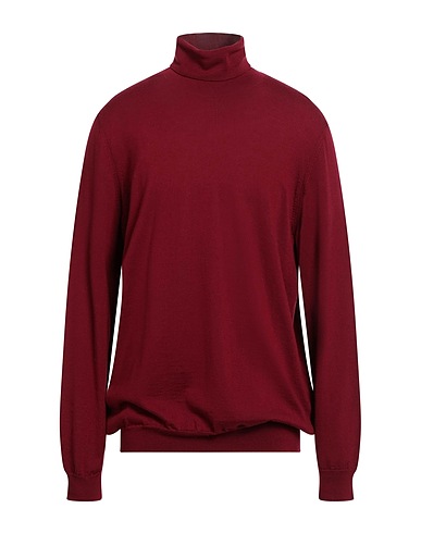 +39 MASQ Turtleneck Burgundy 100% Merino Wool
