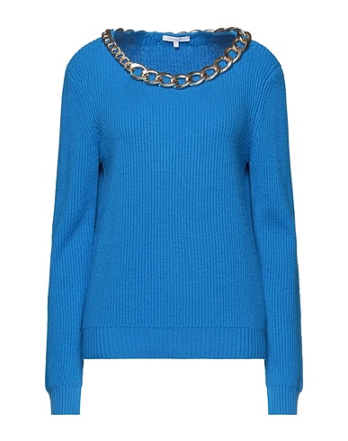 PATRIZIA PEPE Pullover Azurblau 45% Polyamid, 30% Baumwolle, 25% Wolle, Aluminium, Kupfer