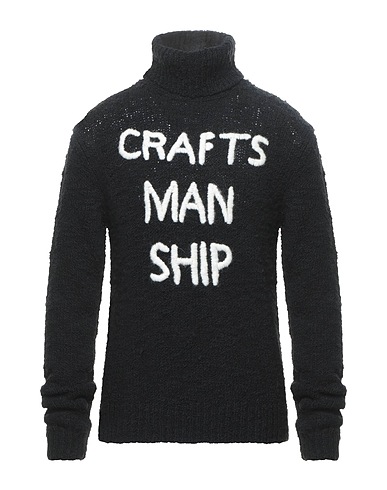 DOLCE&GABBANA Turtleneck Black 93% Virgin Wool, 7% Polyamide, Wool, Acrylic, Alpaca wool