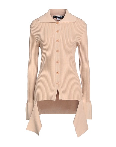 ANDREĀDAMO Cardigan Beige 80% Viscose, 10% Polyester, 9% Polyamide, 1% Elastane