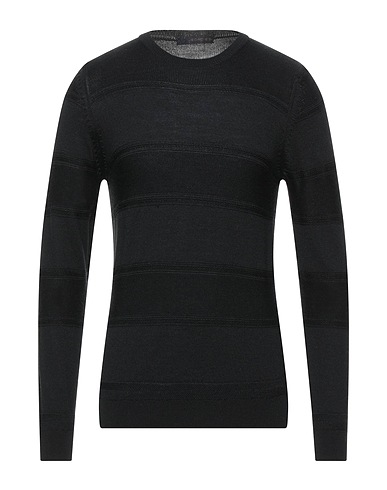 JEORDIE'S Jumper Black 50% Merino Wool, 50% Acrylic