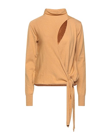 VICOLO Polo neck Camel 52% Viscose, 28% Polyester, 20% Polyamide