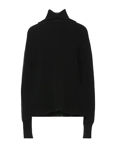 SPORTMAX Polo neck Black 50% Wool, 50% Cashmere
